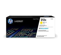 HP W2122X 212X High Yield Original LaserJet Toner Cartridge, Yellow, Single Pack