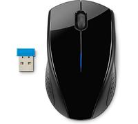 HP 220 Black 2.4 GHz USB Wireless Mouse with Blue LED 1300 Dpi Optical Sensor, Up To 15 Months Battery Life
