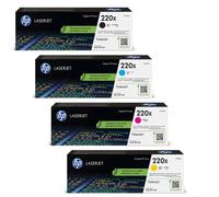 HP 220X 4 Colour High Capacity Toner Cartridge Multipack (W2200X, W2201X, W2202X, W2203X)