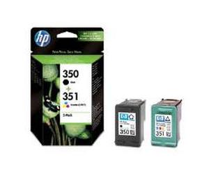 HP 22259 Original HP 350 Standard Yield Black and 351 Standard Yield Colour Ink Cartridges - SD412E