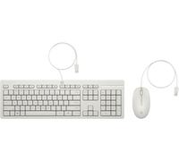 HP 225 Wired Mouse and Keyboard Combo Cashmere White
