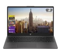 HP 255 G10 15.6" FHD Business Laptop, AMD Ryzen 5 7530U (Beats i7-1165G7), 16GB RAM, 512GB NVMe, Numeric Keypad, Webcam, Wi-Fi 6, HDMI, Windows 11 Pro - Black