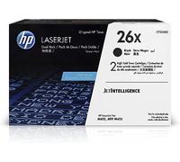 HP 26X - 2-pack - High Yield - black - original - LaserJet - toner cartridge (CF226XD) - for LaserJet Pro M402, MFP M426