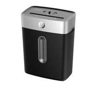 HP OneShred 8CC Black Shredder, Security Level P-4, Cross Cut, 8 Sheets, 2826, Black/Silver, Particle Cut