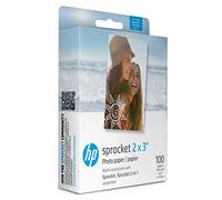 HP 2x3" Premium Zink Photo Paper (100 Sheets) Compatible with Sprocket Portable Photo Printer
