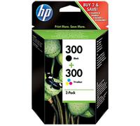 HP 300 Original Tri-colour & Black Ink Cartridges - Multipack, Black & Tri-colour
