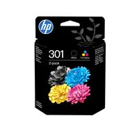 HP 301 2-pack Black/Tri-color Original Ink Cartridges ink cartridge