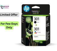 HP 301 2-pack Black/Tri-color Original Ink Cartridges