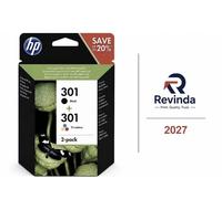 HP 301 2-pack Black/Tri-color Original Ink Cartridges