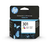 HP 301 Tri-colour Original Ink Cartridge | Compatible with HP DeskJet 1050, 2050, 3050, HP Envy 4500, 5500, OfficeJet 260, 4600, yield 150 pages (CH562EE)