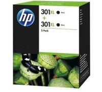 HP 301XL 2-pack High Yield Black Original Ink Cartridges Page Yield 480 (P/N D8J45AE) - Next Business Day
