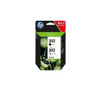 HP 302 2-pack blackcolour cyanmagentayellow original ink cartridge X4D37AE