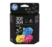 HP 302/304 Black and Tri-Colour Ink Cartridges 2 pack for HP ENVY 4524 5032 New