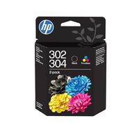 HP 302/304 Black/Tri-Color Original Ink Cartridge 2-Pack (B82L1AE)- Works printers: DeskJet 1110, 2130, 3630, 2600 & 3700 series, OfficeJet 3830, 4650, ENVY 4520, 5020, 5030, 5032