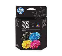 HP 302/304 Black/Tri-Color Original Ink Cartridge 2-Pack (B82L1AE)- Works printers: DeskJet 1110, 2130, 3630, 2600 & 3700 series, OfficeJet 3830, 4650, ENVY 4520, 5020, 5030, 5032