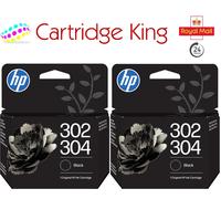 HP 302/304 Std Black Original Ink Cartridge 2 pack - B7RT7AE