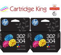 HP 302/304 Tri-Colour Original Ink Cartridge 2 pack - B7RT6AE