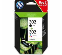 HP 302 Black & Colour Ink Cartridge Combo Pack - X4D37AE