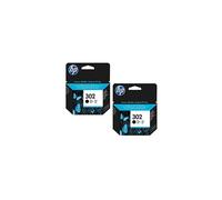 HP 302 Black Original Standard Capacity Ink Cartridges - 2 Pack