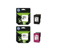 HP 302XL Black and Tri-Color Ink Cartridges High Yield for HP DeskJet 3636 New