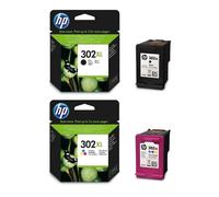 HP 302XL Black and Tri-Colour Ink Cartridges High Yield for HP DeskJet 3636