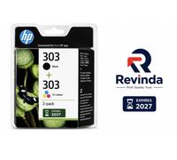 HP 303 2-pack Black/Tri-colour Original Ink Cartridges Combo Pack Exp 2028