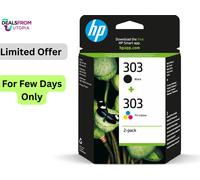 HP 303 2-pack Black/Tri-color Original Ink Cartridges