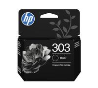 HP 303 Black Original Ink Cartridge (T6N02AE) - Works Envy 6200, 7100, 7800 series, Envy Photo 6200, 7100, 7800 series, Tango Tango X,