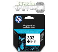 HP 303 Black Original Ink Cartridge (T6N02AE) - Works Envy 6200, 7100, 7800 series, Envy Photo 6200, 7100, 7800 series, Tango Tango X,