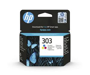 HP 303 Tri-colour Original Ink Cartridge | Compatible with HP Envy 6200, 7100, 7800, HP Envy Photo 6200, 7100, 7800, HP Tango, HP Tango X, yield 165 pages (T6N01AE)