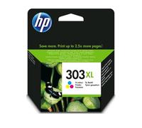 HP 303XL High Yield Tri-Color Original Ink Cartridge (T6N03AE) - Works Envy 6200, 7100, 7800 series, Envy Photo 6200, 7100, 7800 series, Tango Tango X,