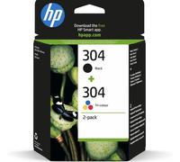HP 304 2-Pack Black & Tri-Colour Genuine Original Ink Cartridge - Dec 2026
