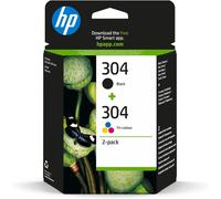 HP 304 2-Pack Black & Tri-Colour Original Ink Cartridge for HP DeskJet 2620/2630