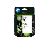 HP 304 Black And Tri-Colour Ink Cartridges Original Combo Pack 3JB05AE 2 Count