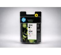 HP 304 Genuine Original Ink Cartridges 2-Pack Black Tri-Colour 3JB05AE