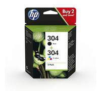HP 304 2-pack Black/Tri-color Original Ink Cartridges