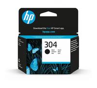 HP 304 Original Black Ink Cartridge, Black