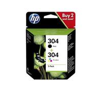 HP 304 2-pack Black/Tri-color Original Ink Cartridges