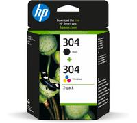 2x HP 304 Black & Colour Ink Cartridge Combo Packs For DeskJet 3733 Printer