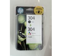 HP 304 Tri-Colour and Black Original Ink Cartridge 3JB05AE, TWIN PACK - READ ⬇️