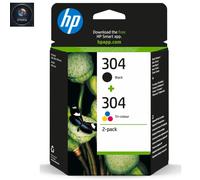 HP 304 2-pack Black/Tri-color Original Ink Cartridges