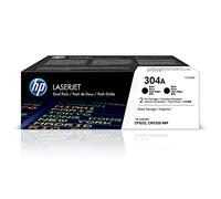 HP 304A Black Laserjet Toner Cartridge (Pack of 2) CC530AD