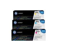 HP 304A Tri-pack Toner cartridge - 3-pack Yellow, cyan, magenta