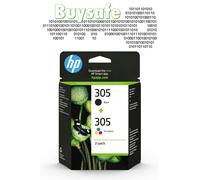 HP 305 2-pack Black/Tri-colour Original Ink Cartridges - 6ZD17AE