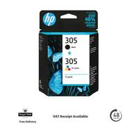 HP 305 Black and Tri-Colour Genuine Ink Cartridges - 6ZD17AE