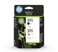 HP 305 2-Pack Tri-color/Black Original Ink Cartridge
