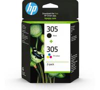 HP 305 Cyan Magenta Yellow Black Standard Capacity Ink Cartridge 2 pack - 6ZD17AE