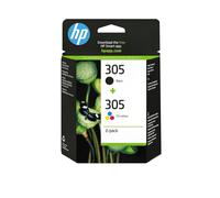 HP 305 2-Pack Tri-color/Black Original Ink Cartridge