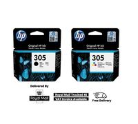 HP 305 2-Pack Tri-color/Black Original Ink Cartridge