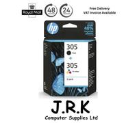 HP 305 2-Pack Tri-color/Black Original Ink Cartridge
